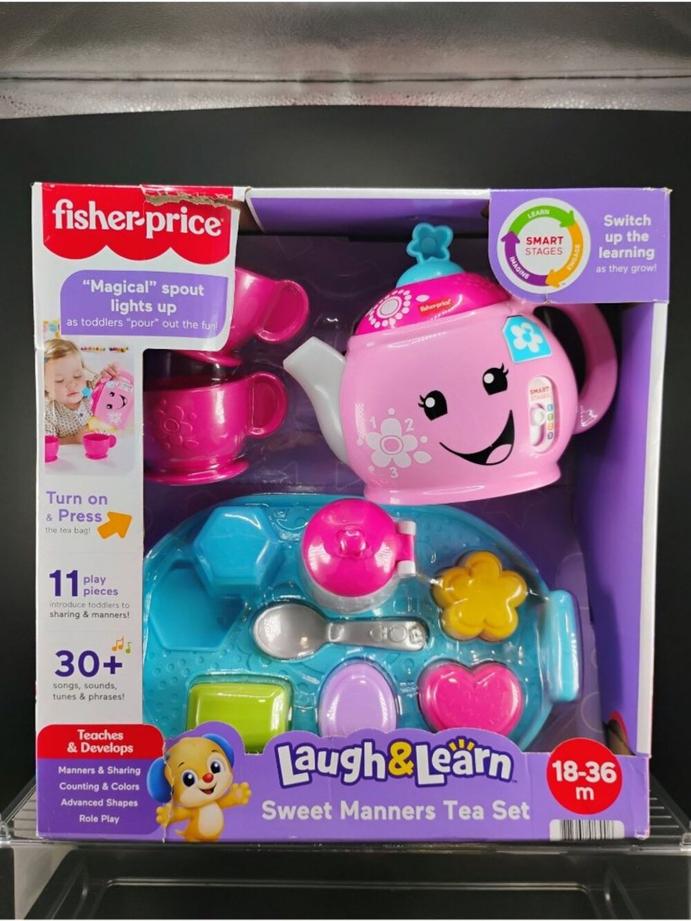 Fisher-Price Laugh & Learn Sweet Manners Tea Set 11 Pieces 18-36m